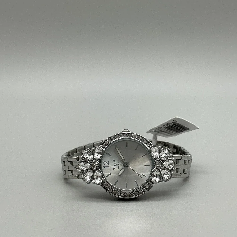 Invicta 69111 Womens Watch 30mm Silver Crystal Bezel Stainless Bracelet 7.75